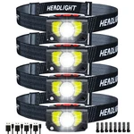 Led Rechargeable, 4 Pack Flashlight Headlight With M.... Fixed Price $46.01.