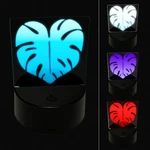Monstera Leaf Swiss Cheese Plant 3D Illusion Led Night Light Sign Lamp. Fixed Price $19.99.