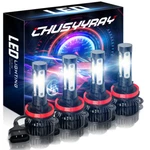 4PCS Led Headlight Bulb High Low Beam H9 H11 For Chrysler Town&country 2010-2016. Fixed Price $24.99.