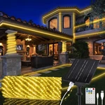 Omika 100FT 1200 Leds Solar Rope Lights, Usb Charging, Lighting Modes, Dim.... Fixed Price $71.43.