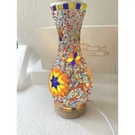 Jaitaik Handmade Turkish Moroccan Mosaic Vase Lamp Colorea Glass Solid New. Fixed Price $45.00.