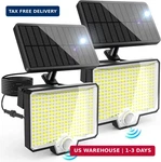 Auderwin 294 Led Split Solar Motion Sensor Outdoor Lights, 2600LM Flood. Fixed Price $40.90.