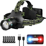 Super Bright Led Rechargeable HEADLAMP,160,000LM Zoomable & 9 Lighting Modes. Fixed Price $45.99.