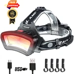 Darkbeam Hard Hat Headlamp Cob Led Floodlight With Red Medium, Black. Fixed Price $44.98.