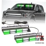 2 In Led Emergency Dash Strobe Light Bar Front/rear #13 White/green. Fixed Price $44.22.