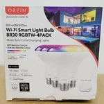 Orein Matter BR30 Smart Led Bulb 4-PACK E26 Wifi Color Change Music Sync. Fixed Price $49.99.
