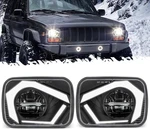 Partsam 2025 H6054 Headlights 7X6 5X7 Headlamp Hi/low Sealed Beam Black. Fixed Price $188.46.