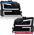 PIT66 Led Drl Headlight Assembly Compatible With Chevy Silverado 1500 2500 3500. Fixed Price $139.70.