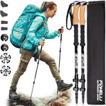 Foxelli Carbon Fiber Trekking Poles Lightweight Universal, Black. Fixed Price $88.99.