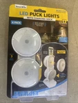 Sensor Brite Led Puck Lights (4 Pack) W/ Charging Dock Wireless Motion Activate. Fixed Price $19.44.