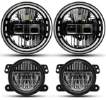 Audexen 7 Inch Black Led Headlights With Drl High Low Beam + 4 Smi.... Fixed Price $225.00.