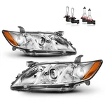 Pair Headlights For 2007 2008 2009 Toyota Camry Halogen Headlamps W/ Bulbs. Fixed Price $83.98.