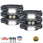 Bud 6PACK Headlamp Rechargeable, 5000L Super Bright Light Led. Fixed Price $71.23.