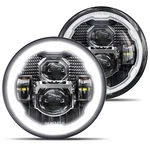 Hwstar Pair New 1000% Brighter Anti-glare 7 Inch Led Headlights Round Compati.... Fixed Price $192.30.