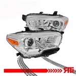 For 16-22 Toyota Tacoma Chrome Projector Headlights Models Without Led Drl. Fixed Price $149.00.