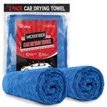 Aidea Microfiber Towels For CARS-2PK, Large Professional 24INX31IN, Blue. Fixed Price $17.09.
