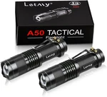 2-PACK Tactical Led Flashlights, Zoomable, 3 Modes, Waterproof, Belt Clip Edc. Fixed Price $13.29.