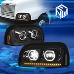 For 96-10 Century Class Led Chasing Signal Halo Drl Projector Headlights Black. Fixed Price $576.88.