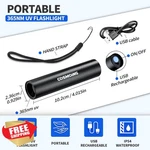 Cosmoing 365NM Uv Flashlight Usb Rechargeable Pet Stain. Fixed Price $20.00.