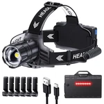 Sinvimes 99000 High Lux Led Rechargeable Headlamp, 95H Long Battery Black. Fixed Price $72.36.