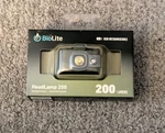 Biolite 200 Lumens Usb Rechargeable Headlamp Black/gray Strap. Fixed Price $28.99.