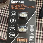 Bushnell 2-PACK 300 Lumen Headlamp Weather Resistant Hands Free Ultra Bright. Fixed Price $29.97.