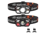 Staaricc 2PACK Rechargeable Led Headlamp Red Motion Sensor Headlight. Fixed Price $19.99.
