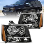 For 2007-2014 Chevy Suburban Tahoe Avalanche Black Halogen Headlights Headlamps. Fixed Price $65.29.