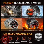 Kpep Men's Military Smart Watch 2 Straps Heart Rate Bp Sleep. Fixed Price $68.99.