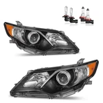 Headlights For 2012 2013 2014 Toyota Camry Black Housing Amber KSH-TYCM12 Driver. Fixed Price $179.99.