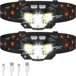 Lhknl Headlamp Flashlight, Lumen Ultra-light Bright Led Rechargeable Headlight W. Fixed Price $29.00.