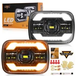 Auxbeam 12000LM Bright 5X7 In Headlights, 7X6 Led With Drl Turn Si.... Fixed Price $189.15.