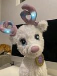 Retired Build Bear Color Glow Glisten Light Up Reindeer Merry Mission. Fixed Price $12.99.
