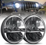 Uni-shine 7 Inch Led Headlight 2PCS Round Headlamp High Low Beam Black. Fixed Price $144.99.