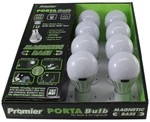 8 Pack Of Promier Portabulb Led Cordless Light Full Box *free Shipping*. Fixed Price $39.99.