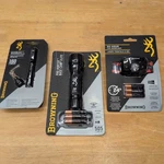 Browning Microblast 160 Pen Light, Pro Hunter Base Camp 505, 24HR Headlamp Lot!. Fixed Price $89.99.