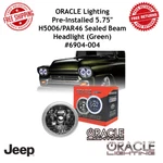 Oracle Lighting 5.75" Round Headlight W/ Green Smd Halo Pre Installed 6904-004. Fixed Price $136.77.
