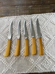 Vtg W Richardson Sheffield England Bake Light Knives Set Of 5 Mcm Forever Sharp. Fixed Price $32.00.