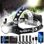 Tactical Led Headlamp Rechargeable Super Bright Zoom 30W Torch Camping. Fixed Price $24.98.