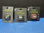 Lot Of 3 Eddie Bauer 120 Lumen Cob Headlamp - New Blue Red Green. Fixed Price $36.00.