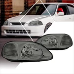 Pm Performotor Headlights Assembly Compatible With Smoked Lens / Clear Corner. Fixed Price $104.99.