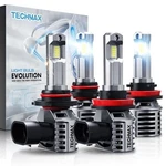 Techmax 9005+H11 Light Bulbs Combo, HB3+H8/H9 Fog W/fan 600% Bright. Fixed Price $49.49.