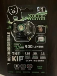 Kodiak Lighting Kip Rechargeable Led Headlamp 400 Lumens Black Water Resistant. Fixed Price $15.00.