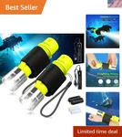 2 Pack Underwater Led Dive Flashlights - Super Bright & Waterproof Essentials. Fixed Price $64.99.