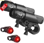 2 Pack Bike Set Bright Adjustable Headlight Rear Led With Mount JB866. Fixed Price $41.79.