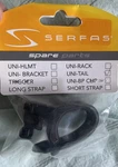 New- Genuine Serfas Spare Parts Uni-tail Universal Light Bracket. Fixed Price $6.67.