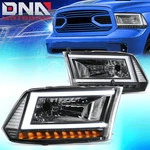 For 2009-2024 Ram 1500 Black/clear C-led Drl Sequential Signal Headlights. Fixed Price $129.34.