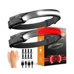 Headlamps Rechargeable With Red Light 2 Pack, Wide Beam Running Led... Fast Ship. Fixed Price $40.10.