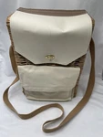 Corsica Wine And Cheese Picnic Basket - Wicker Tote Bag. Fixed Price $12.90.