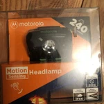 New Motorola MHM240 Lumen Led Headlamp Black/green Motion Sensing 112M Beam. Fixed Price $19.99.